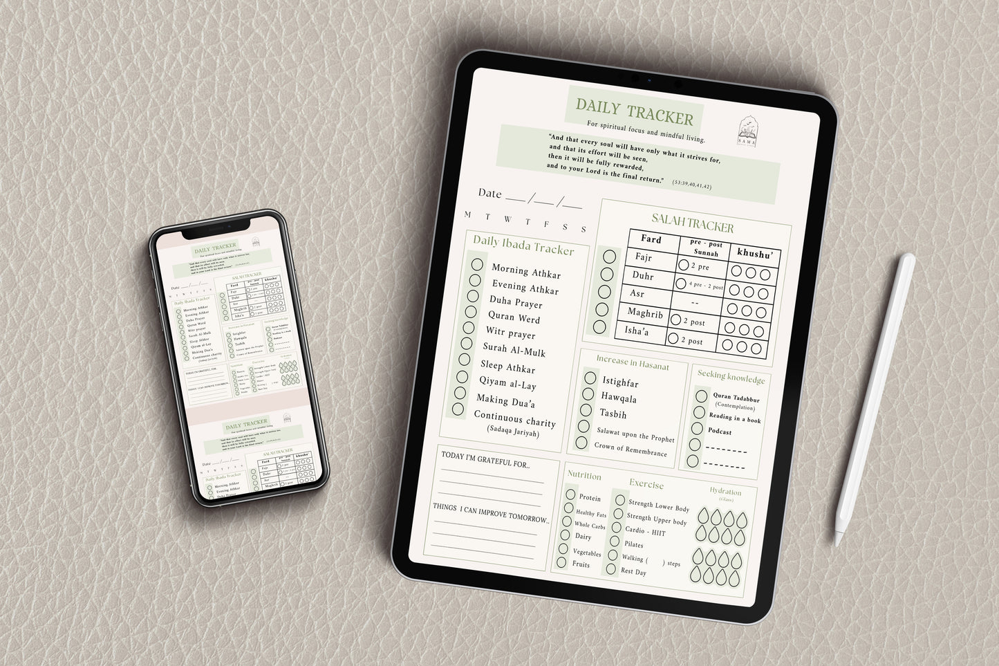 Daily Habit Tracker ( Ibadah focused )  المنظم اليومي